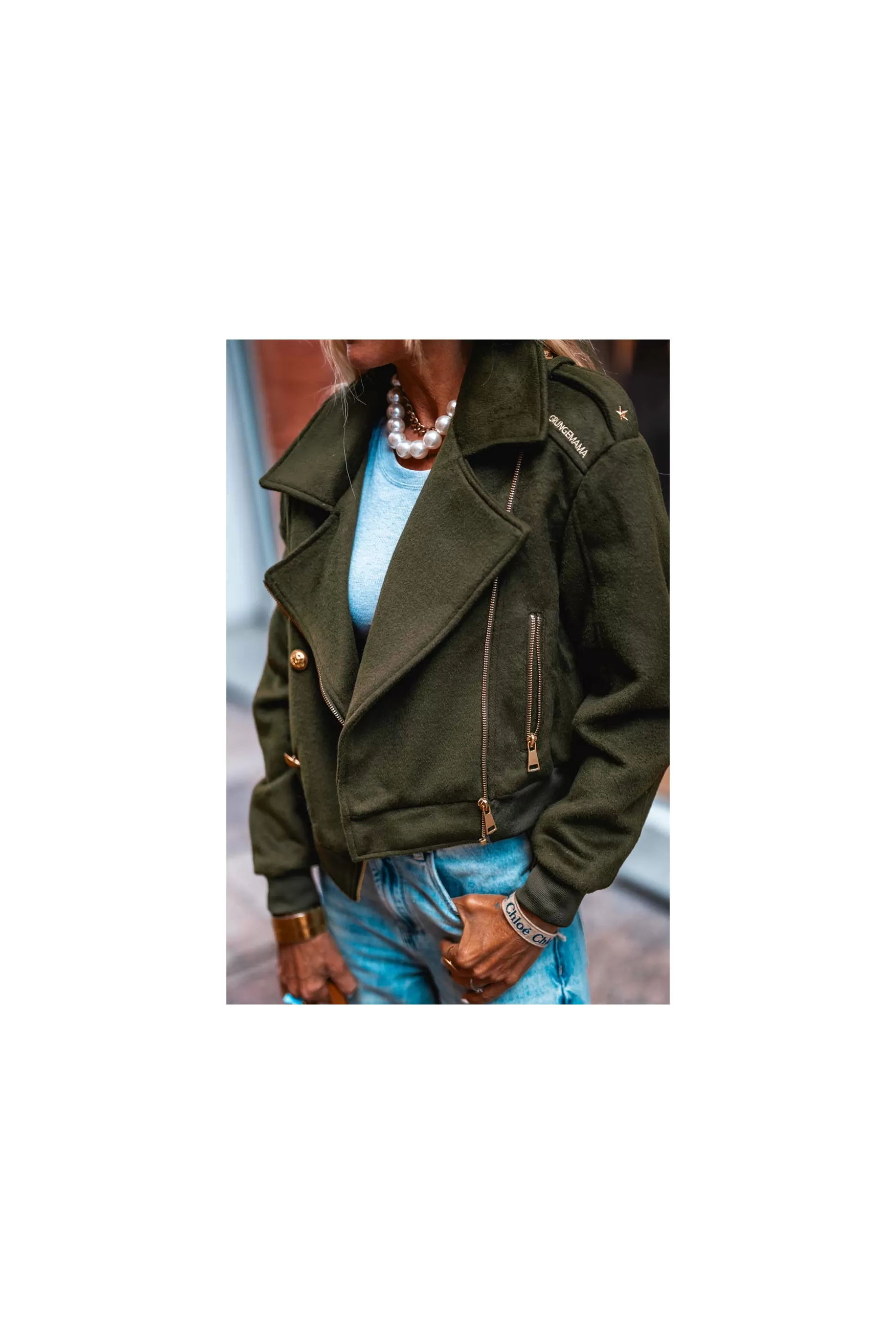Sale Blouson Elvis Kaki Vestes / Manteaux
