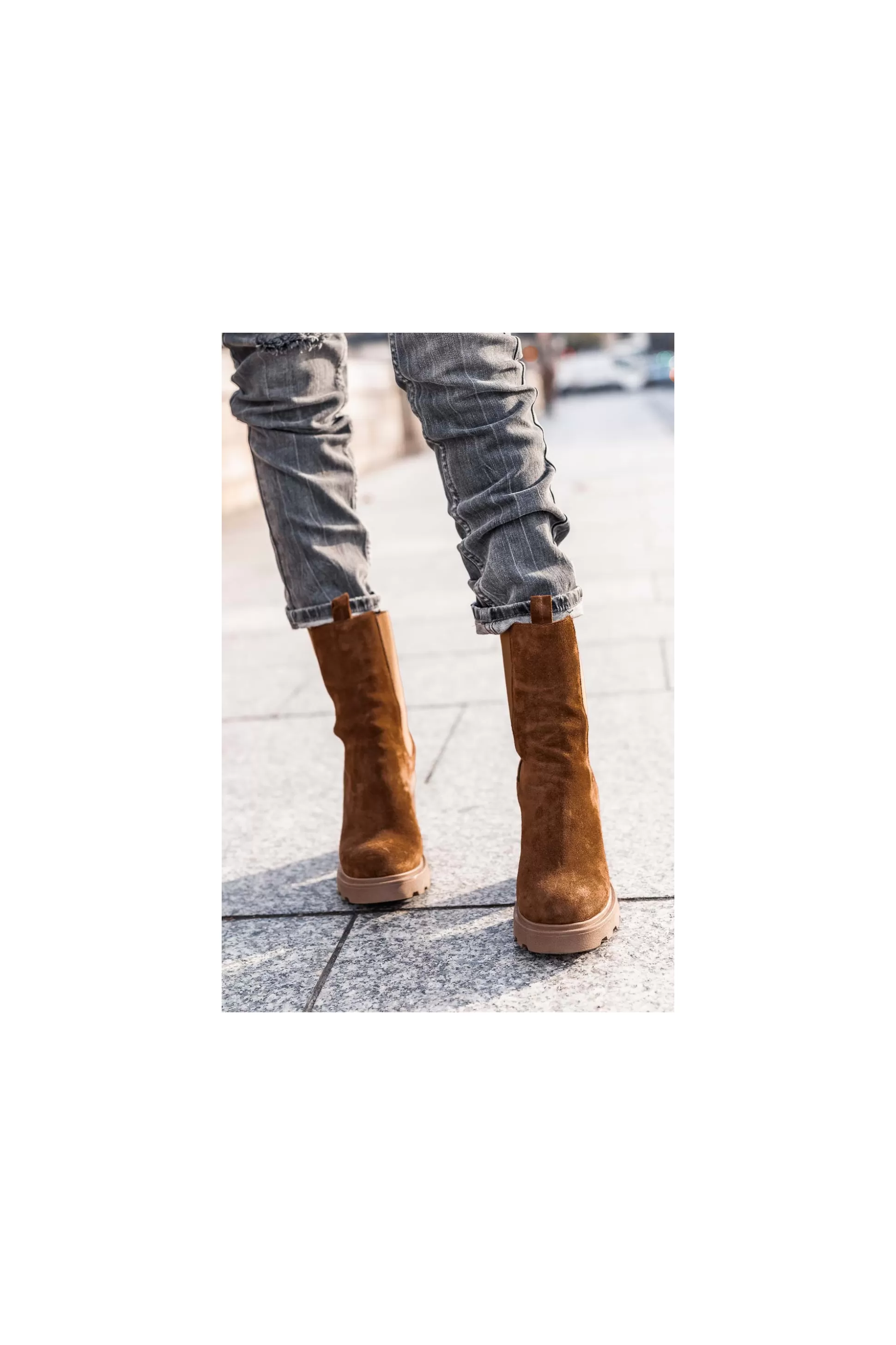 Hot Boots Rosia Camel Chaussures