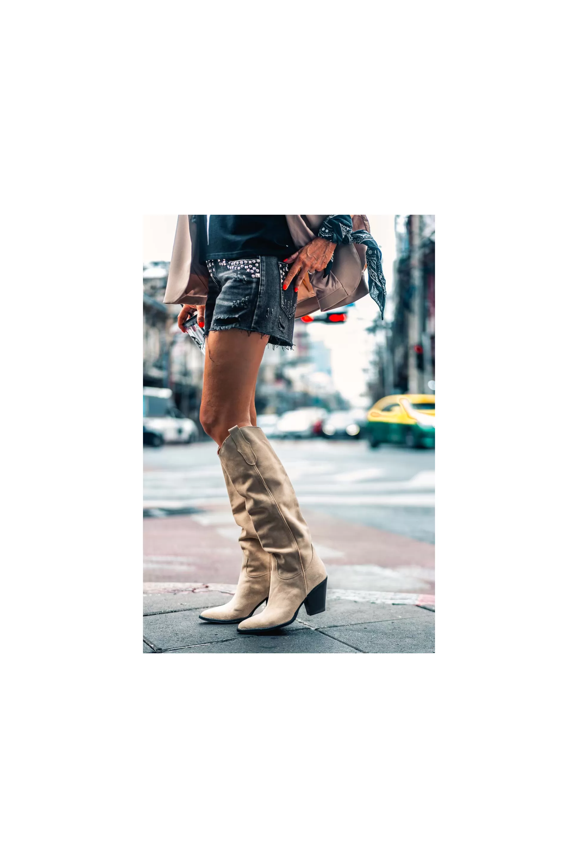 Best Sale Bottes Kansa Beige Chaussures