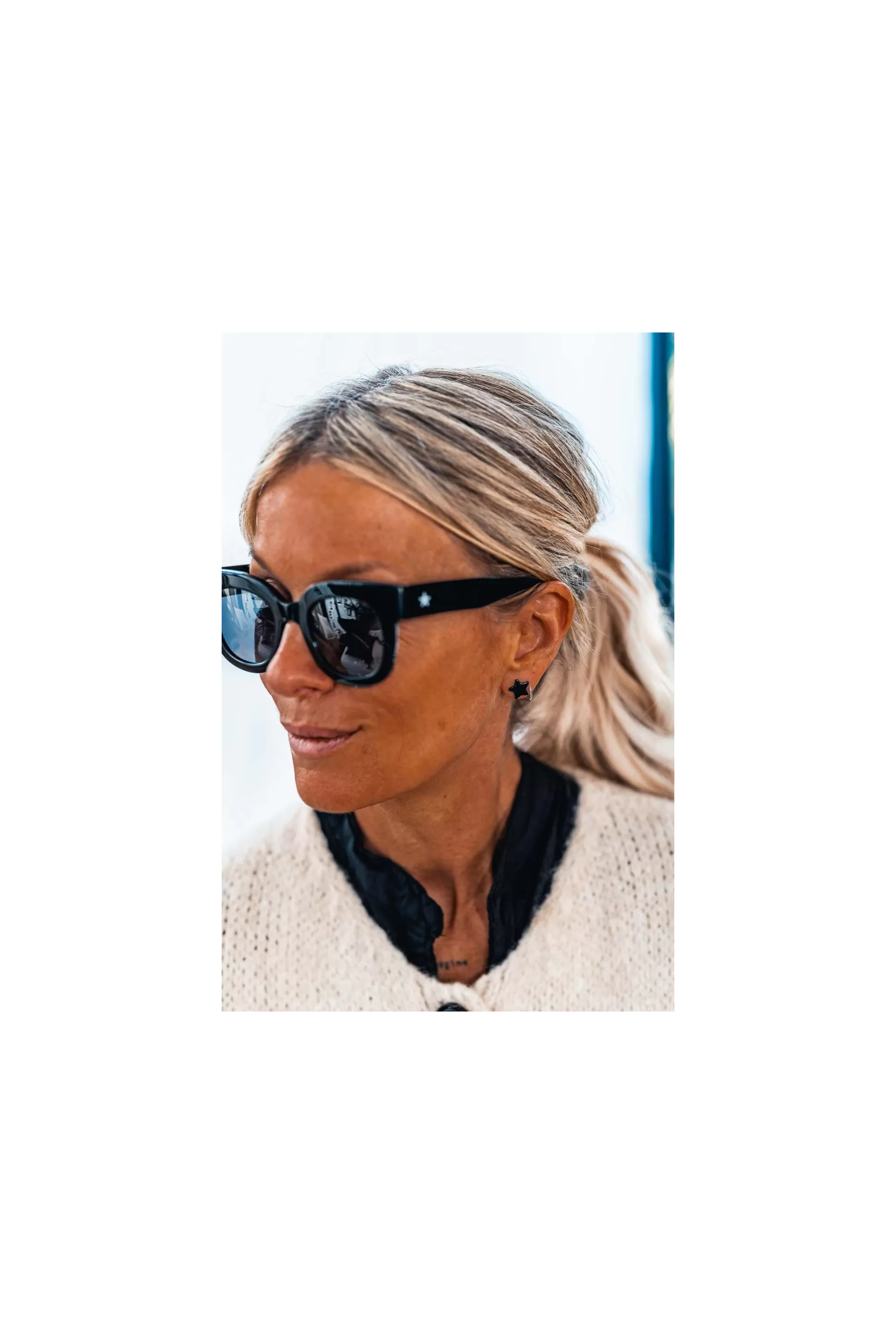 Online Boucles D'oreilles Dona Noires Accessoires
