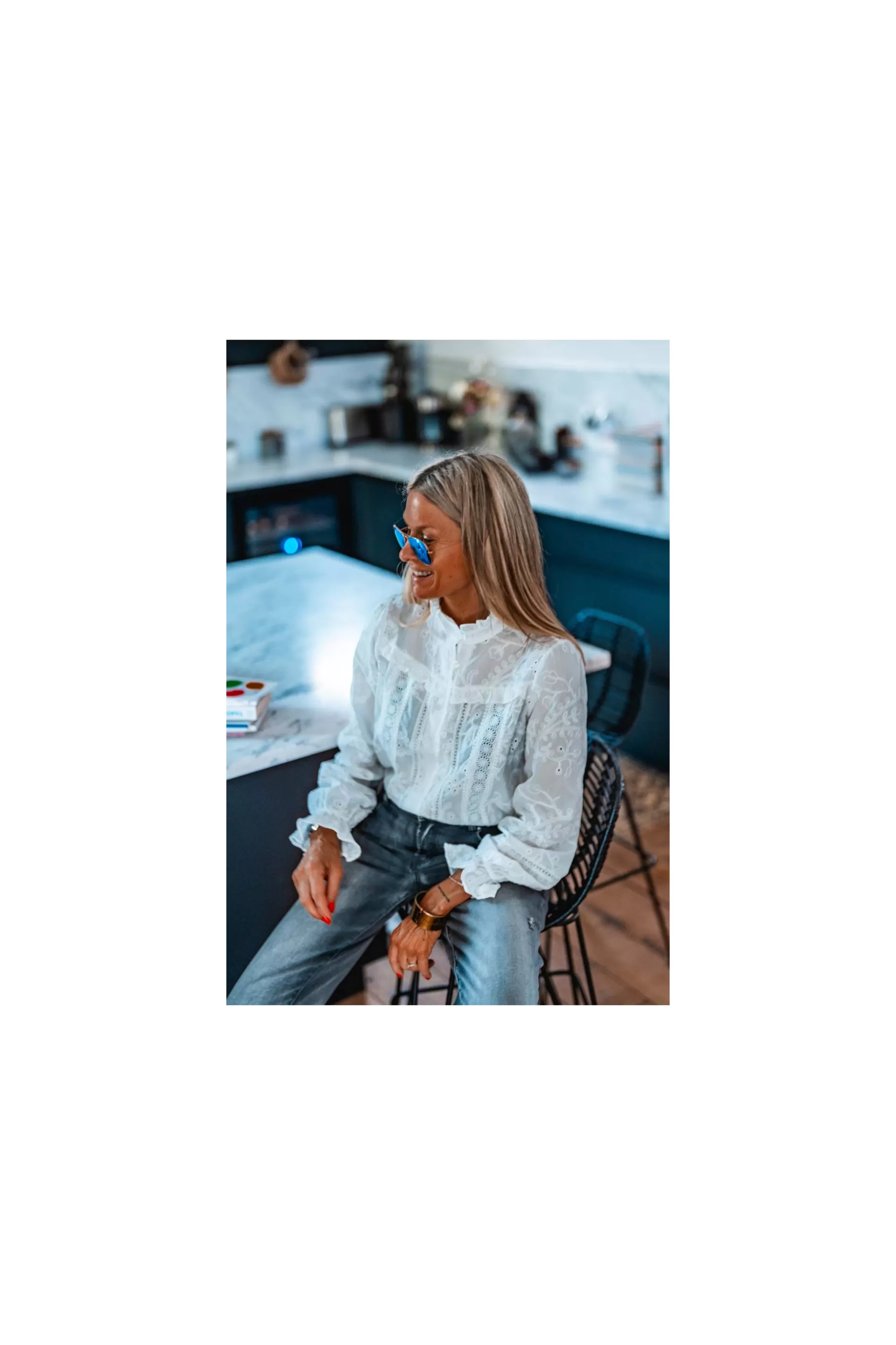 Discount Chemise Belza Blanc Blouses / Chemises