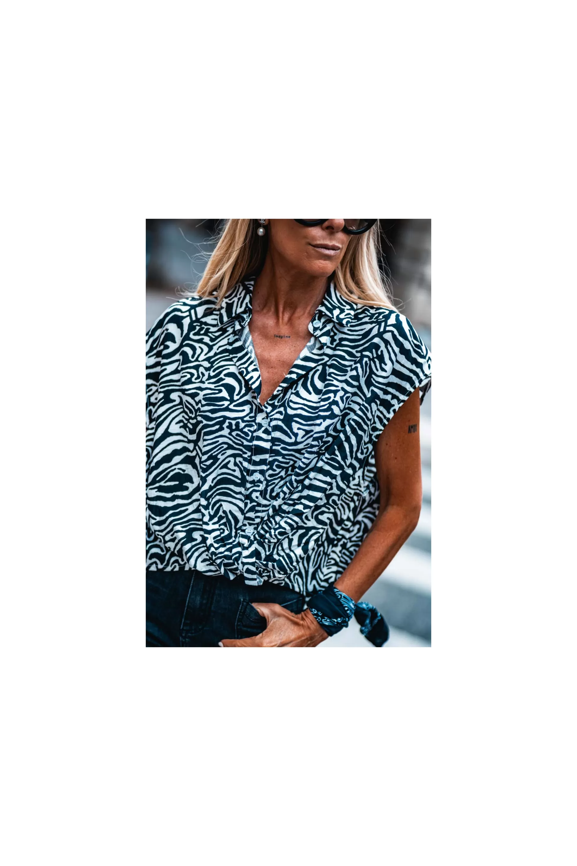 Online Chemise Zelia Zebre Blouses / Chemises