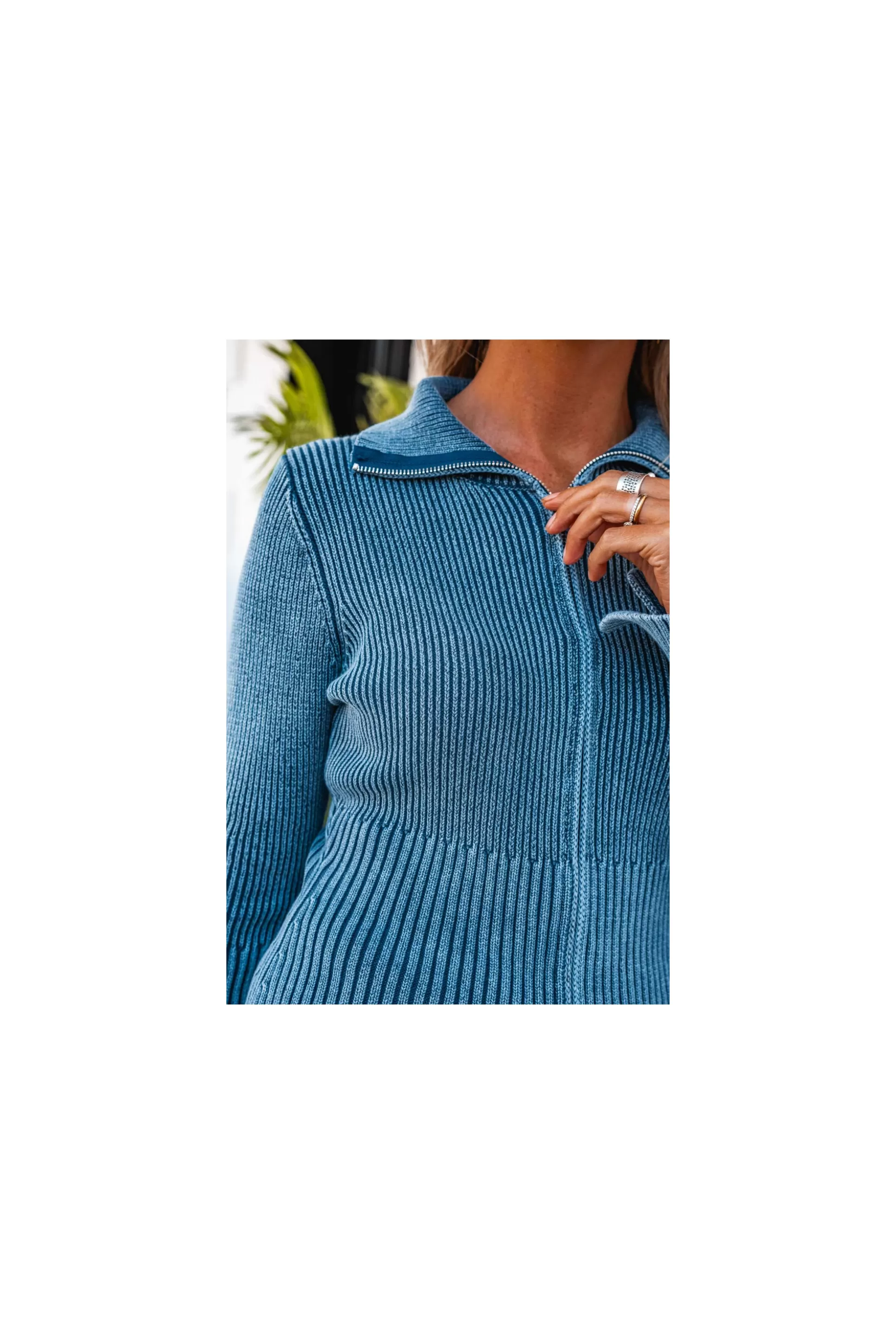 Hot Gilet Axelle Bleu Pulls / Gilets