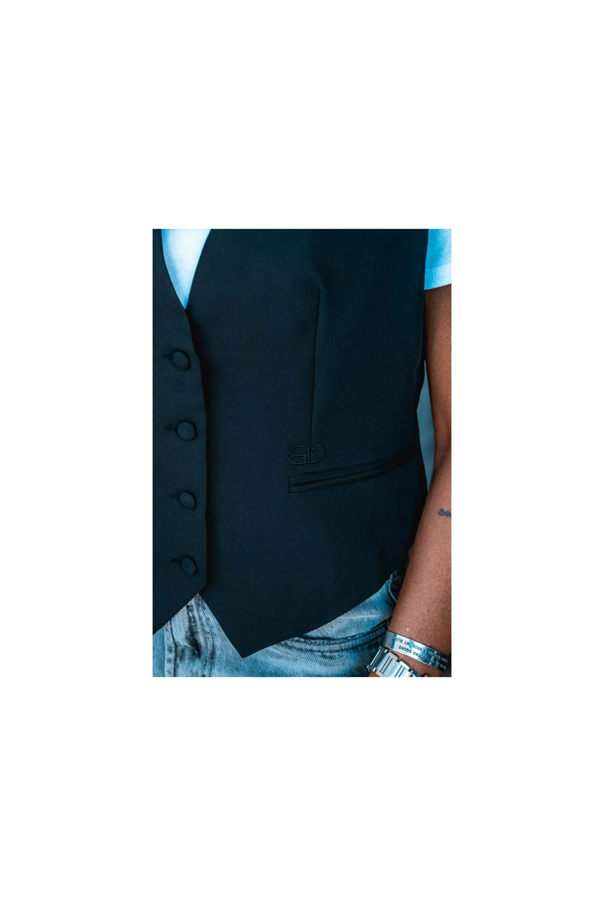 Fashion Gilet Detroit Noir T-Shirts / Tops
