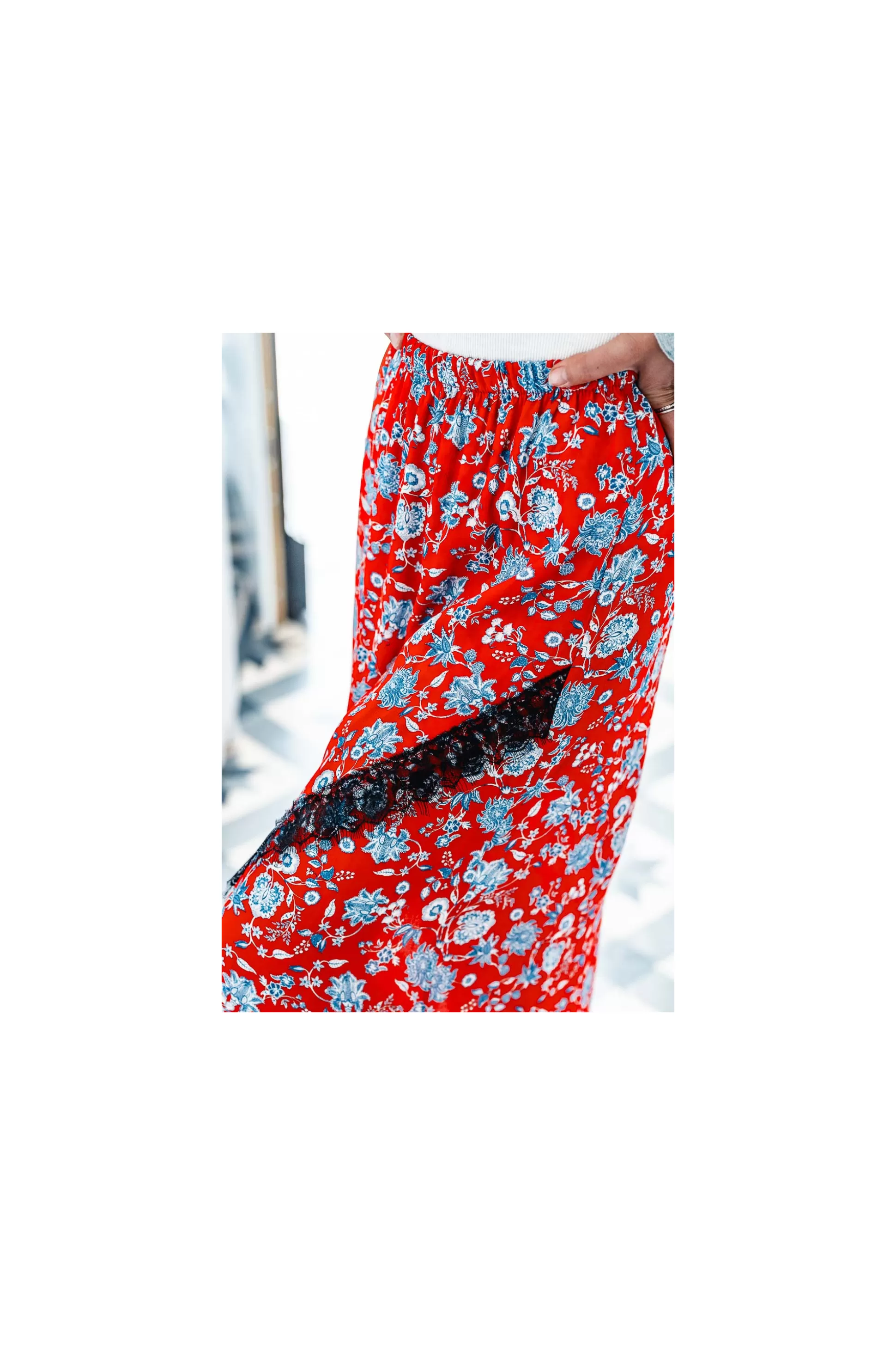 Best Jupe Azel Flower Rouge Robes / Jupes