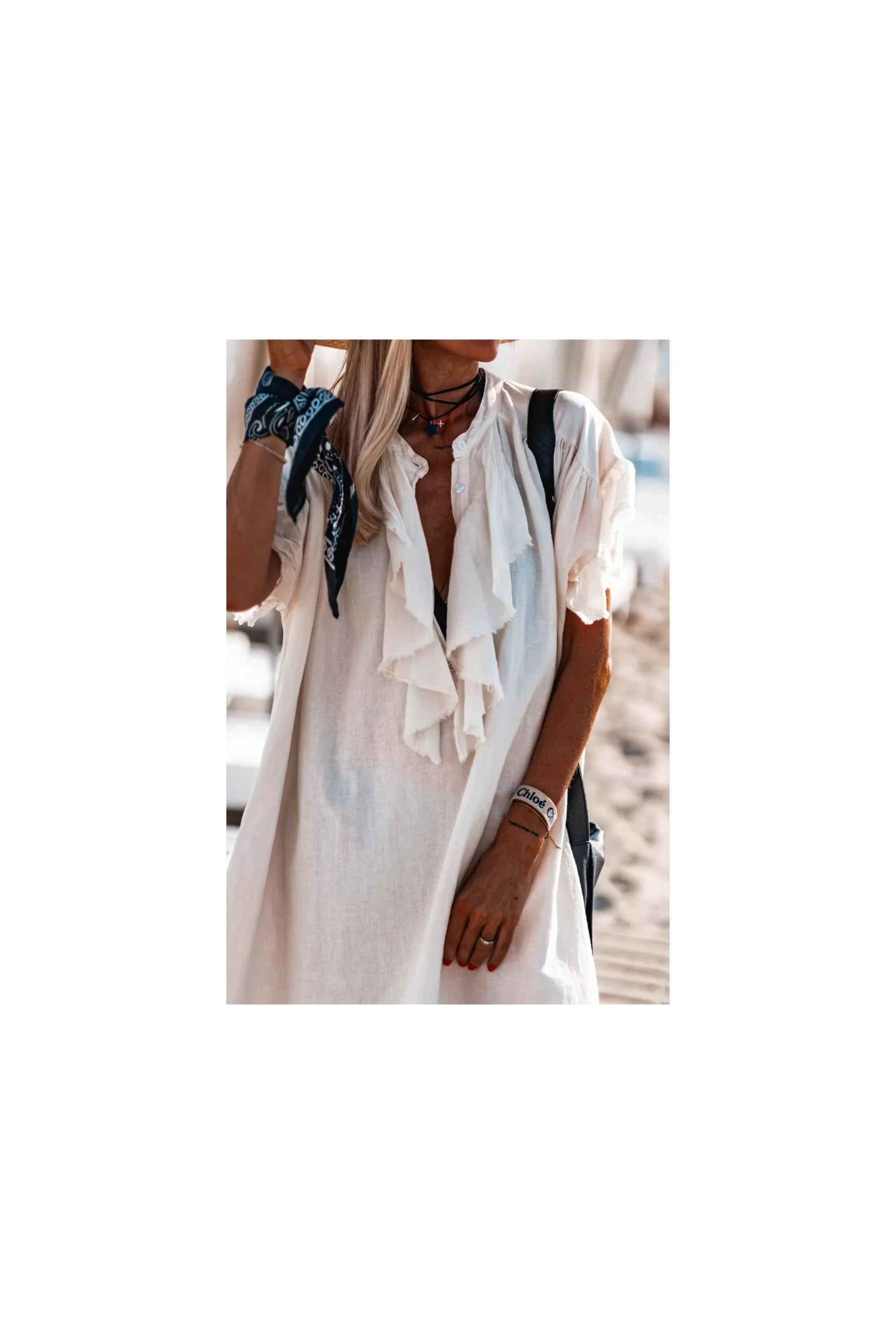Cheap Robe Banditas Milanda Ecru Robes / Jupes