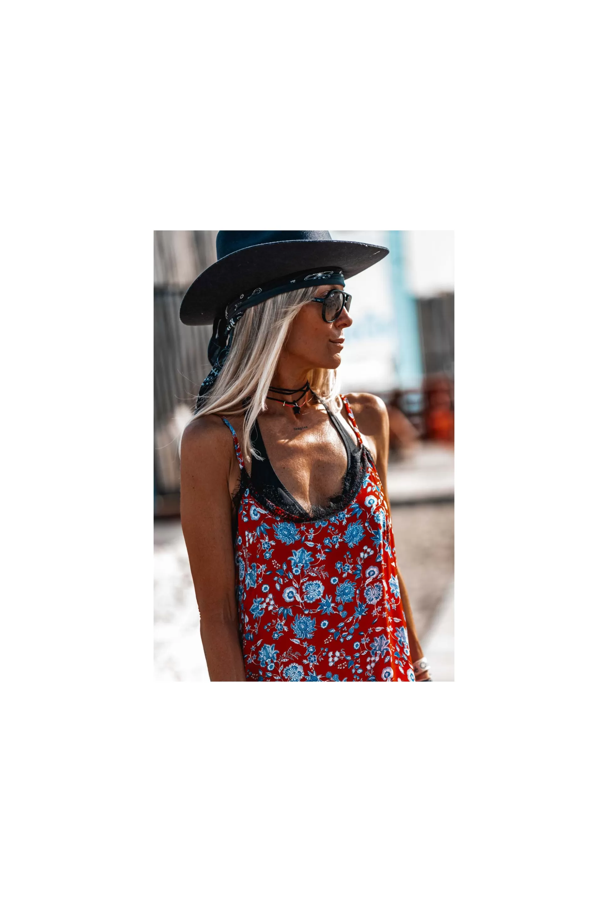 Discount Robe Maisy Flower Rouge Robes / Jupes