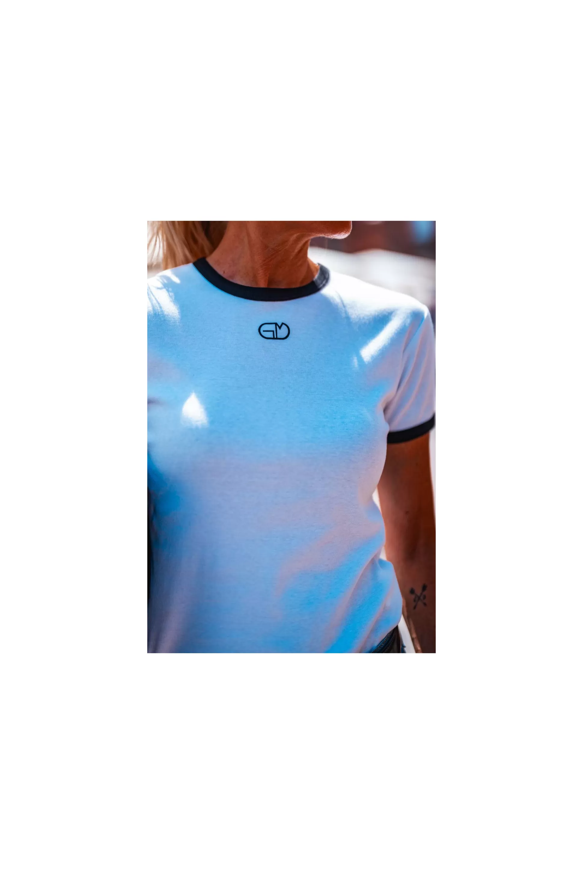 Clearance T-shirt Idris Blanc Noir T-Shirts / Tops