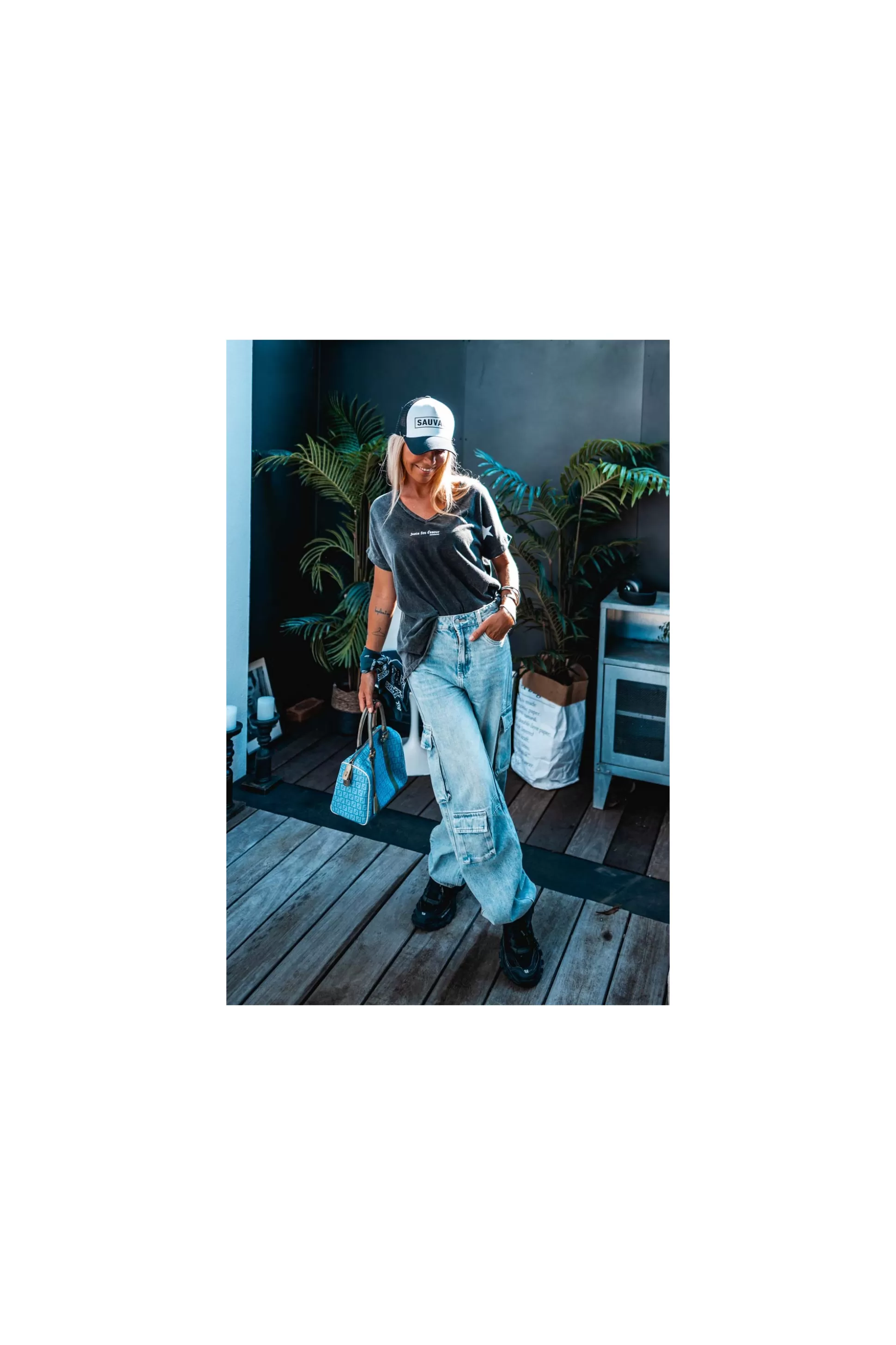 Outlet T-shirt New Tina Anthracite T-Shirts / Tops